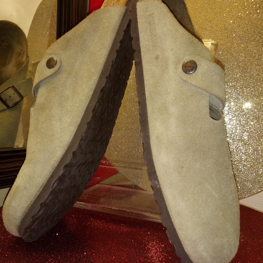 BIRKENSTOCK Boston Suede 45 Men 12 Wmn 14 - Picture 2 of 8